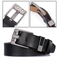 thumbnail image 6 of Durable Casual Wild Skirt Genuine Leather Belt Men Belts Pin Buckle Waistband Pants Bands COFFEE 150CM, 6 of 8