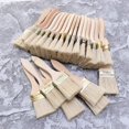 thumbnail image 5 of Juego de 23 pinceles de cerdas planas con mango de madera para paredes y muebles de 2 pulgadas, 5 of 5