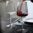 thumbnail image 2 of Patrón Vertical 200-550ml copa de cristal sin plomo vino tinto champán whisky taza jugo postre tazón moda Drinkware, 2 of 5