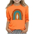thumbnail image 2 of YUNAFFT T-shirts Décontractés Créatifs à Manches 3/4 Col Rond pour Garçons et Filles Style Festif Ludique, 2 of 6
