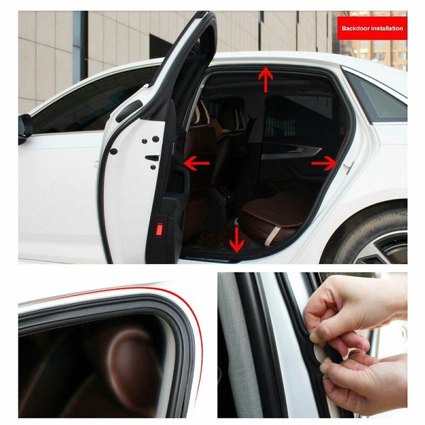Universal 5M L-Shape Auto Car Door Trunk Seal Strip Caucho Weather Strip Edge ShuxiuWang 8390605899317