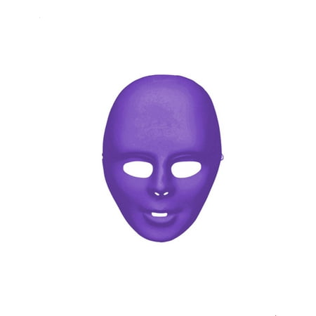 Purple Full Face Mask Halloween Costume Accessory