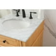 thumbnail image 4 of Elegant Decor Park Avenue 21" Aluminum MDF Single Bathroom Vanity - Natural Wood, 4 of 8