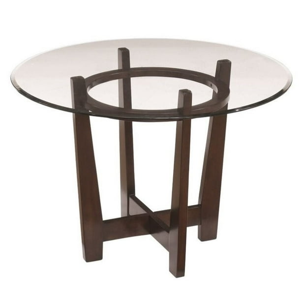 Ashley charrell 5 piece glass round dining set deals