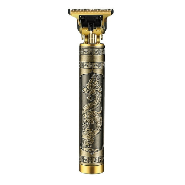 Jumpingount Afeitadora eléctrica recargable para el cabello, recortadora de barba, profesional, portátil, para viajes Juegos de afeitado Asiento de cabeza de dragón