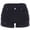 Black, variant on Women Mid Rise Ripped Stretchy Jeans Shorts Frayed Raw Hem Casual Denim Shorts