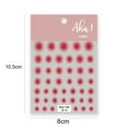 thumbnail image 6 of dianhelloya Nail Sticker Self Adhesive Strong Stickiness Vivid Color Non-fading Fingernail Adhesive Sticker Decor Nail Art Ornament L, 6 of 8