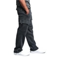 thumbnail image 3 of LYXSSBYX Cargo Pants for Men Men Splicing Overalls Casual Pocket Sport Work Casual Trouser Pants, 3 of 8