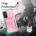 thumbnail image 7 of Dteck Case for Samsung Galaxy S24,Shockproof TPU+PC Armor Case Slide Lens Protection Cover for Galaxy S24,Rosegold, 7 of 7