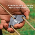 thumbnail image 5 of Nsxcdh Reflective Tent Guyline Windproof Rope with Adjust Buckles 16.4ft Length 4mm Dia,High Tensile Strength,Aluminum Triangle Tensioner,Camping Hiking Backpacking,Tarp Tent Setup Outdoor Gear, 5 of 6