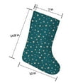 thumbnail image 2 of Christmas Stockings,Teal Christmas Star Pattern Stockings Christmas,14.8'' Xmas Stockings,Christmas Party Favors,Christmas Party Decorations,Christmas Stockings Personalized, 2 of 5