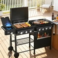 thumbnail image 6 of All-in-One Propane Gas Grill with Grilling & Griddling Functions, 745 Sq.Inch Cooking Space for Patio or Camping, 6 of 7