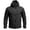 Black, variant on Men’s Soft Shell Tactical Jacket Hooded Fleece Lined Waterproof Coat Windproof Outdoor Hiking Winter Fall Mens Jackets Black XXL