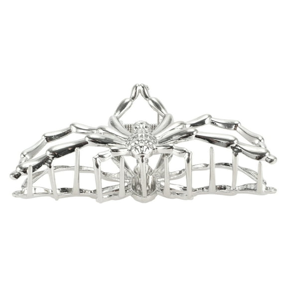 Unique Bargains Women's Cobweb Style Hair Clips 4.13" Silver Tone