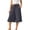 Dark Gray, variant on Capris Pants for Women High Waisted Wide Leg Capri Pants with Skirt Overlay Pockets Flowy Palazzo Pant Blue Size S-XXL