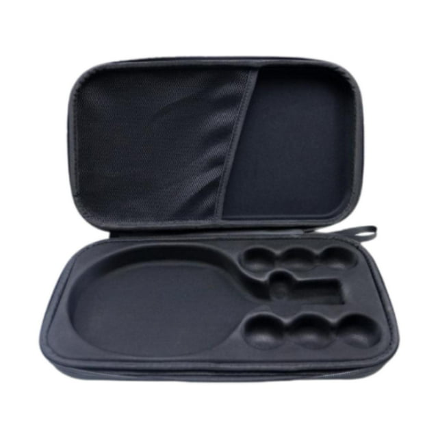 Bolsa de tenis de mesa Funda para raqueta de tenis de mesa Bolsa portátil multifunción Estuche para palas de pong Bolsa de almacenamiento para Gris con bandeja de malla
