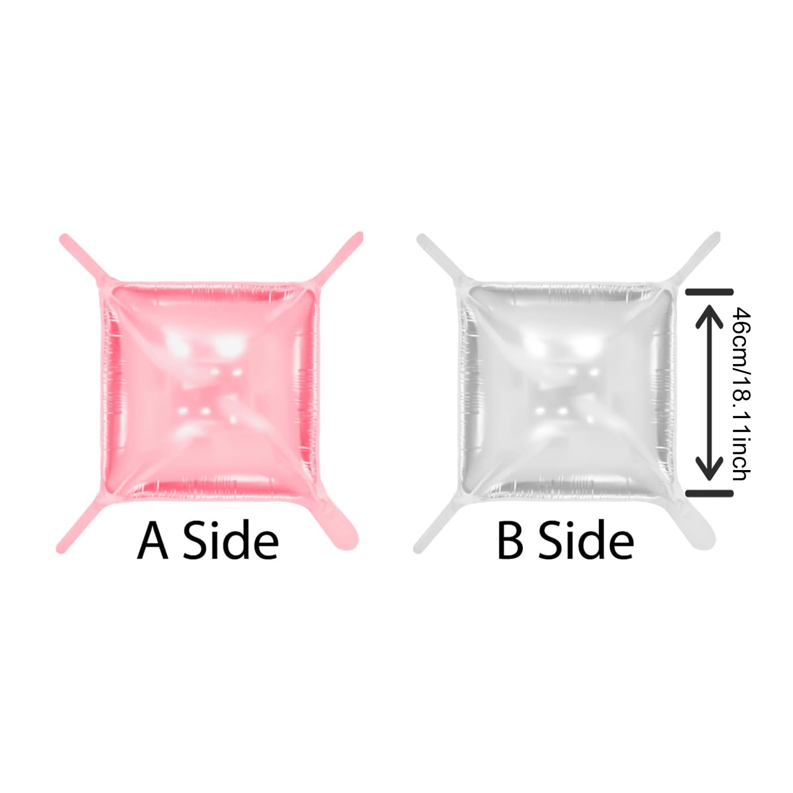 Sylvtty 50 Pcs Square Foil Balloons Wall Backdrop Double Sided Metallic Balloons Arch Kit for Bachelorette Wedding Anniversary Birthday Baby Shower Decor