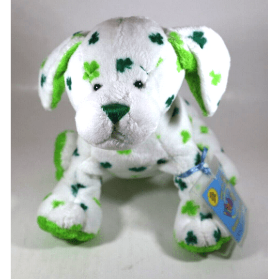 Ganz Webkinz  - CLOVER PUPPY  7.5" Plush (NEW WITH SEALED CODE)