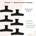 thumbnail image 4 of Kitsch Pro Butterfly Hair Clips, Black, 6 Ct, 4 of 11