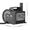 thumbnail image 3 of 12V Portable Mini Submersible Water Pump QR70H with 8-Speed Control, 450L/H Max Flow, 4m Lift, 2m 5521 DC Female Plug & Suction Cup Base - Ultra-Quiet, Energy-Saving for Fish Tanks, Ponds, Aquariums,, 3 of 7
