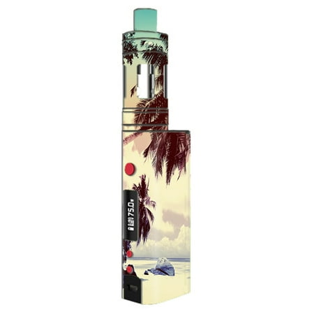 - Skin Decal For Kangertech Topbox Mini Kanger Vape Mod / Palm Trees Vintage Beach Island