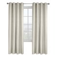 thumbnail image 2 of Emerald Total Blackout Jacquard Grommet Curtain Panel 52" x 84" in White, 2 of 6