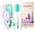 thumbnail image 1 of LivinVeluris Electric Baby Bottle Brush Set with 360° Rotation – 2-Speed Rechargeable Cleaner with Silicone Brush, Pacifier & Straw Cleaner, Mixing Head & Drying Rack – Green, 1 of 9