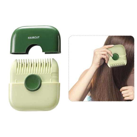 Mini cortadora de pelo Yinane Peine adelgazante herramienta de estilismo Verde
