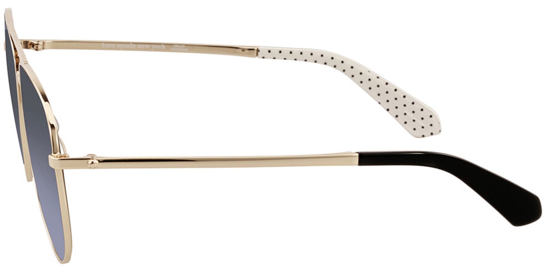Kate Spade ISLA Aviator Sunglasses Rose Gold with Hard Case Hello ? Kate Spade Isla Rose Gold-Tone Aviator w/ Gradient Lens  main image 3