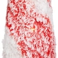 thumbnail image 5 of Northlight LED Lighted Snowy Candy Cane Christmas Cone Tree Decorations - 39.5" - White and Red -Set, 5 of 10