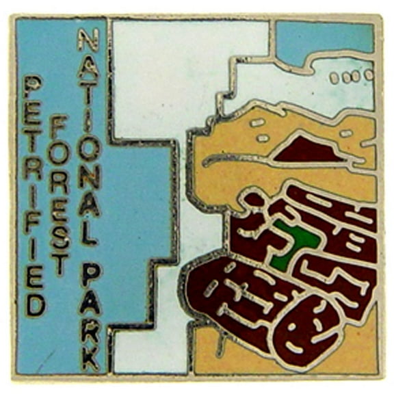 Eagle Emblems P09063 Pin - National Park, Petrified Forest - 1 in.