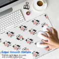 thumbnail image 4 of Long Mouse Pads for Desk,White Cow Flip Pattern Desk Mats on Top Of Desks, Desk Mouse Pad Extra Large with 3mm Non-Slip Base and Stitched Edge for Gaming,Office,Work,Home 35.4"x15.7", 4 of 6