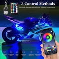 thumbnail image 2 of Kit de iluminación LED para motocicleta, 8 unidades, con control de aplicaciones, 2 of 9