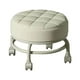 thumbnail image 2 of Taburete con ruedas giratorias de 360  degree, taburete con ruedas de polea, ruedas giratorias universales pequeñas y resistentes, mini taburete móvil para Beige BLESIY Asiento rodante bajo, 2 of 8