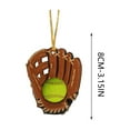 thumbnail image 3 of Steadline 8cm Baseball Glove Acrylic Christmas Tree Ornament Car Hanging Pendant Home Decor Sports Themed Holiday Gift for Fans Collectors, 3 of 4