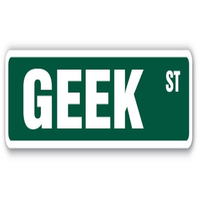SignMission Geek SS- 18 Po. Signe de la Chambre d'Enfant de la Rue Geek