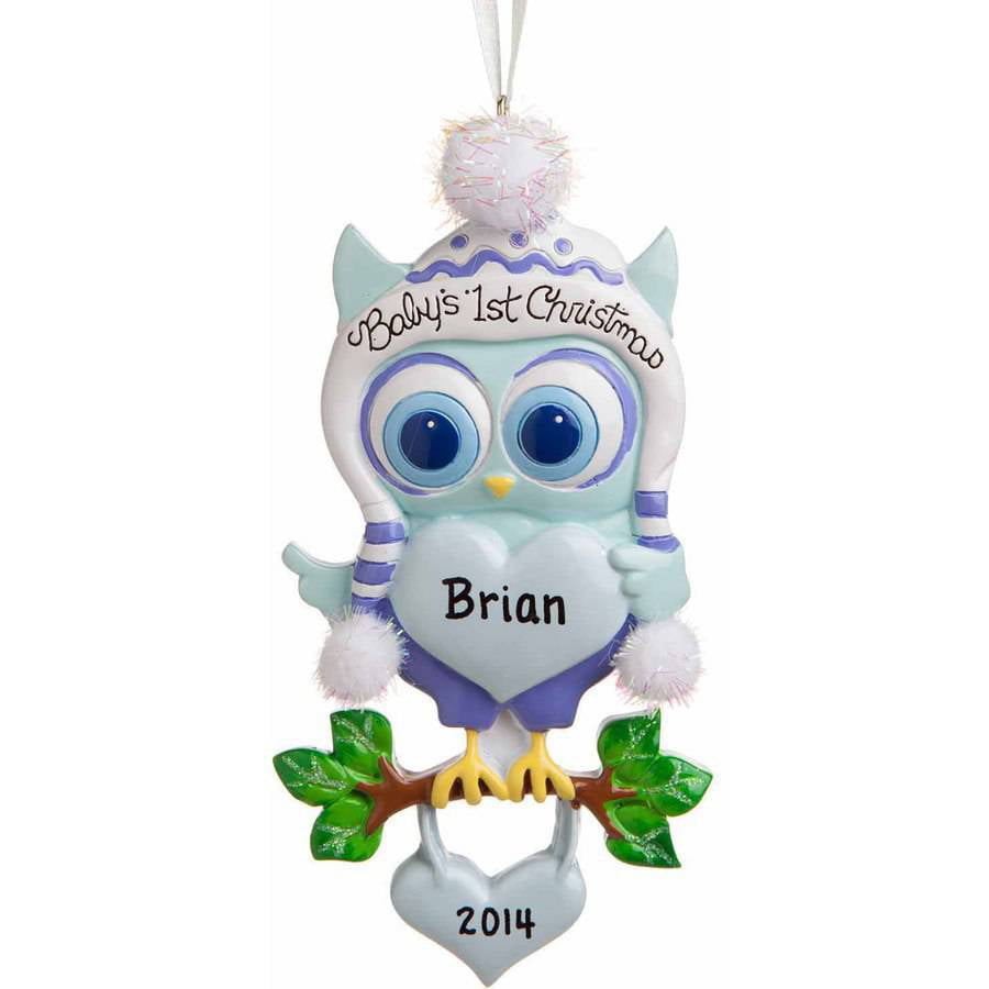 baby boy first christmas ornament