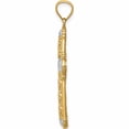 thumbnail image 2 of 14K Yellow & Rhodium White D/C Reversible Cross Pendant Made In United States -Jewelry By Sweet Pea, 2 of 7