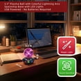 thumbnail image 3 of Plasma Ball,3 inch Plasma Ball Toy Funny Touch-sensitive Plasma Globe for Kids Thunder Lightning Halloween Gift Christmas Gift, 3 of 6