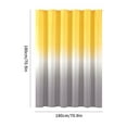 thumbnail image 3 of pdqouc Stylish Polyester Shower Curtain Plain Color Gradient Home Dry And Wet Partition Curtain Bathroom Printed Curtain Fabric Gift 70 x 70 Inch, 3 of 5