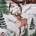 thumbnail image 4 of ruzhgo Christmas Chair Covers Chair Back Covers with Winter Snowman Santa Elk Pattern for Festive Decoration Dinner, 4 of 8