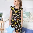 thumbnail image 4 of Fotbe Flower Butterfly Vestido de Dormir para Niñas de 3 a 10 Años, Mangas Cortas, Estilo Princesa, Pijama Camisón con Mangas Voladas-Medium, 4 of 6