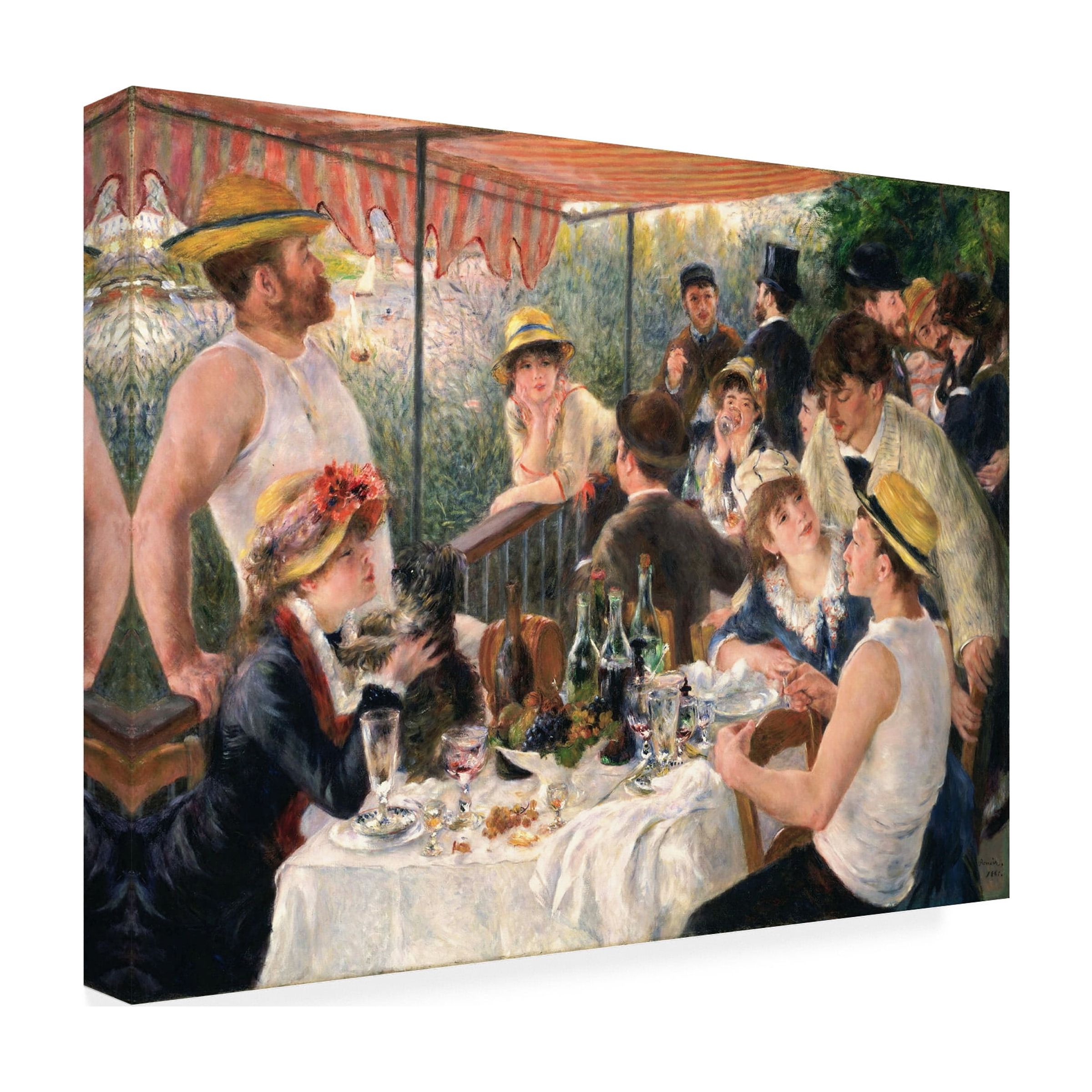 Trademark Fine Art Pierre Renoir The Luncheon of the Boating Party Canvas Wall Art - 35x47