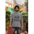 thumbnail image 4 of Adult Cotton T-Shirt - I Have Two Titles: DAD  PAPA and I Rock Them Both, 4 of 5