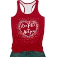 thumbnail image 4 of Gpoecd Camisoles Grande Taille pour Femmes Camisole Mode pour Carnaval Fête Tenue Décontractée Confortable Extensible Sans Manches Camisoles pour Femmes Rouge,G, 4 of 4