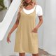thumbnail image 3 of WILLBEST Vestido De Verano Informal Con Bolsillos Y Mangas Cortas Para Mujer, Con Tirantes Desmontables, 3 of 3