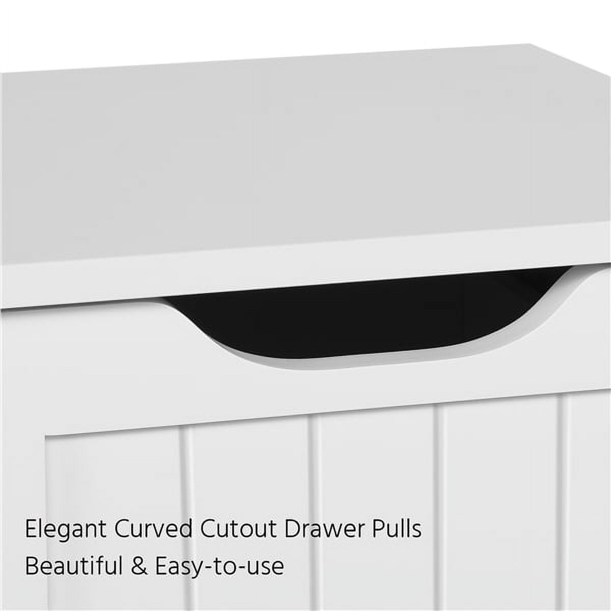 4 Drawers Bathroom Cabinet for Hygiene Items/Toiletries/Medications White