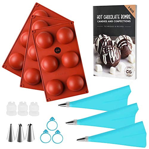 3 Silicone Mold for Hot Chocolate Bombs Making, Cake pops, Jelly Ball