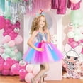 thumbnail image 4 of KAWELL Mermaid Tutu Dress Birthday Party Halloween Princess Costume with Headband (Rose), 4 of 4