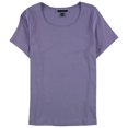 thumbnail image 1 of Karen Scott Womens Solid Basic T-Shirt, Purple, Plus Size, 2X, 1 of 2